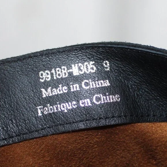 Jeffrey Campbell women's boots size 9 black suede pointed toe slouchy heels - Picture 6 of 8